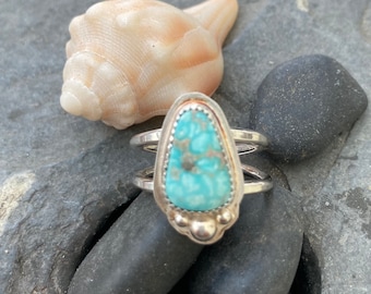 Whitewater turquoise ring