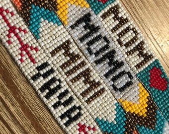 Custom Beaded Name Bracelet
