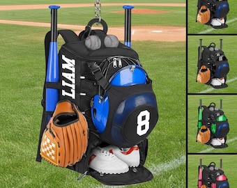 Personalized Baseball Bag Keychain, Custom Photo Acrylic Charm