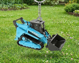 Personalized Photo Keychain 2D Flat, Acrylic Heavy Equipment Charm