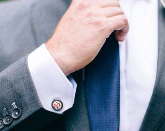 Game Used Baseball Cufflinks - Choose Your Teams GROOMSMEN GIFT