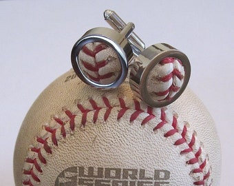 Red Sox World Series GAME USED Baseball Cufflinks