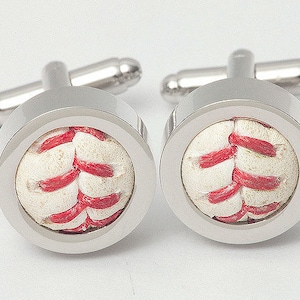 Game Used Baseball Cufflinks PICK YOUR TEAM image 3