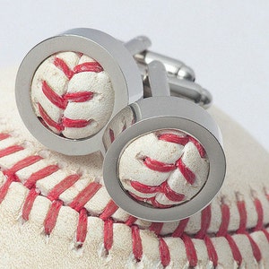 Game Used Baseball Cufflinks PICK YOUR TEAM image 2