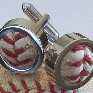 Yankees World Series GAME USED Baseball Cufflinks