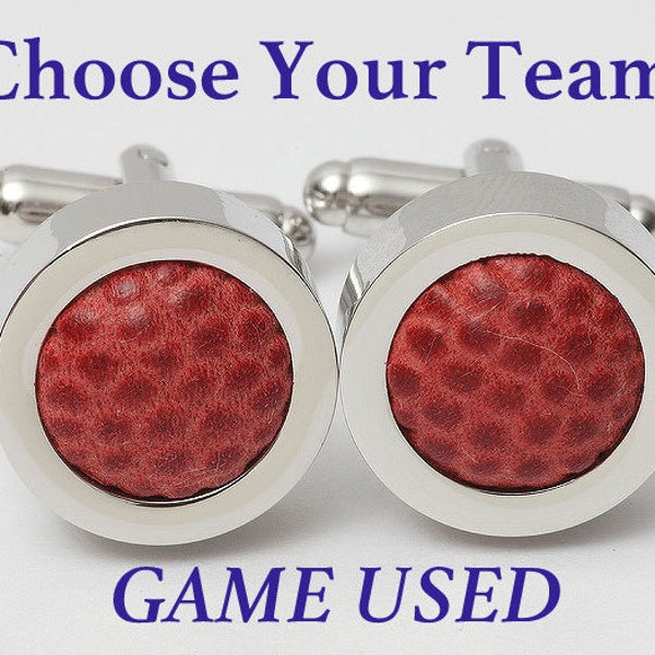 Game Used Football Cufflinks CHOOSE YOUR TEAM
