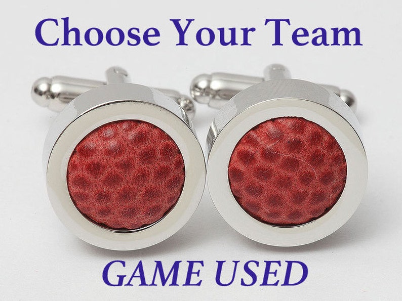 Game Used Football Cufflinks CHOOSE YOUR TEAM