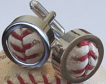 Authentic Game Used Baseball Cufflinks THE PERFECT GIFT