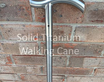 Solid Titanium T-Handle Tactical Walking Cane