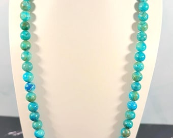 Blue Green Calcite Necklace • Necklace for Woman • Handmade Crystal Necklace • Gemstone Necklace • Boho Necklace • Blue Gemstone Necklace