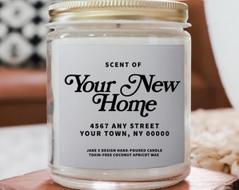 Your New Home Scented Candle | Coconut Apricot Wax, 4oz 9oz