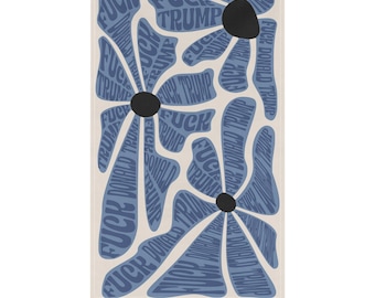 Copy of FDT Minimal Flower Tea Towel | Subtle Fuck Donald Trump Kitchen Decor