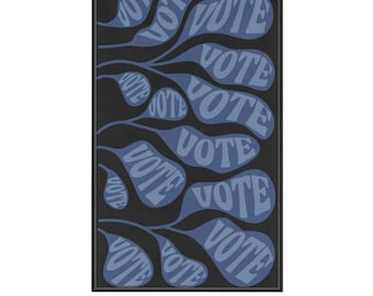 Vote Minimal Botanical Tea Towel | Voting Retro Kitchen Decor