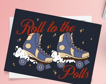Postcard To Voters Retro Style Bundles (envelopes not included) | Roll To Polls Voting Set