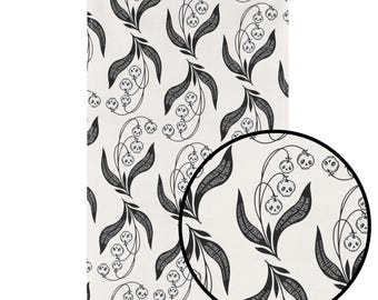 FDT Skull Floral Pattern Tea Towel | Subtle Fuck Donald Trump Halloween Kitchen