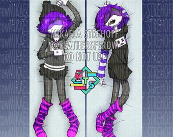 Uzi Doorman MurderDrones themed body pillow cover