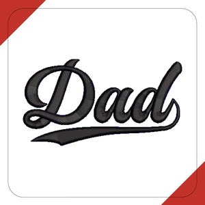 Dad 3D Embroidery Design, Machine Embroidery File, Ricoma DST, Brother PES, Instant Digital Download, Hat 3D Puffy Design, Dad PES