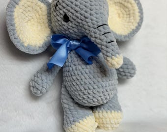 Handmade Crochet Elephant Plush – Soft Stuffed Animal Toy