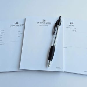 Paramedic Shift Organisation Notepad Bundle – A6 Vitals, On-Road Notes & Daily Focus Pads (3 Pack AU/NZ)