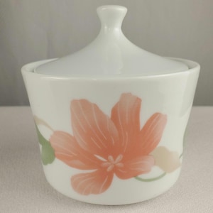 Açucareiro vintage Corning Wildflower com tampa – Corning Ware Pyroceram – Fabricado nos EUA