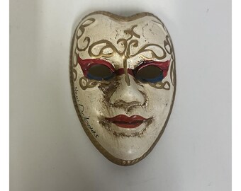 Vintage New Orleans Karneval Keramik Souvenir Maske