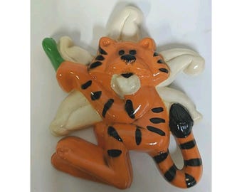 Vintage Arjon Kühlschrankmagnet Tiger Lilly