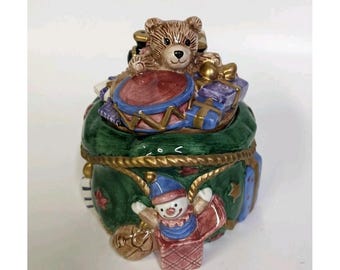 Fitz & Floyd Vintage Handgemalte Weihnachtskerze 1994 Neu Ohne Box