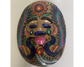 Mexikanische Volkskunst Keramik Wandmaske Olmeca Beeinflusst