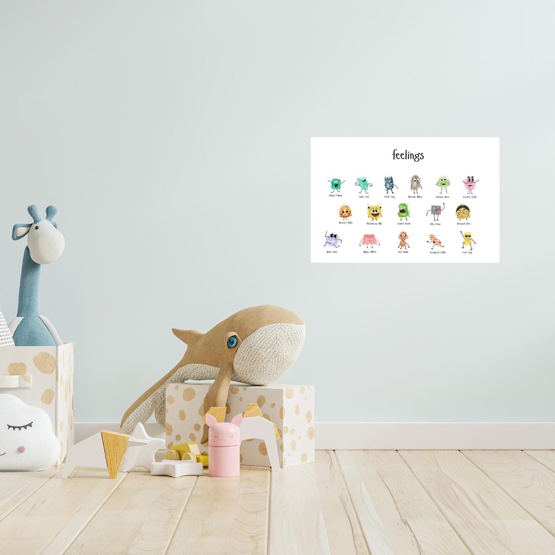 Emotions Chart Poster for Kids | Instant Download | Feelings Guide for ...