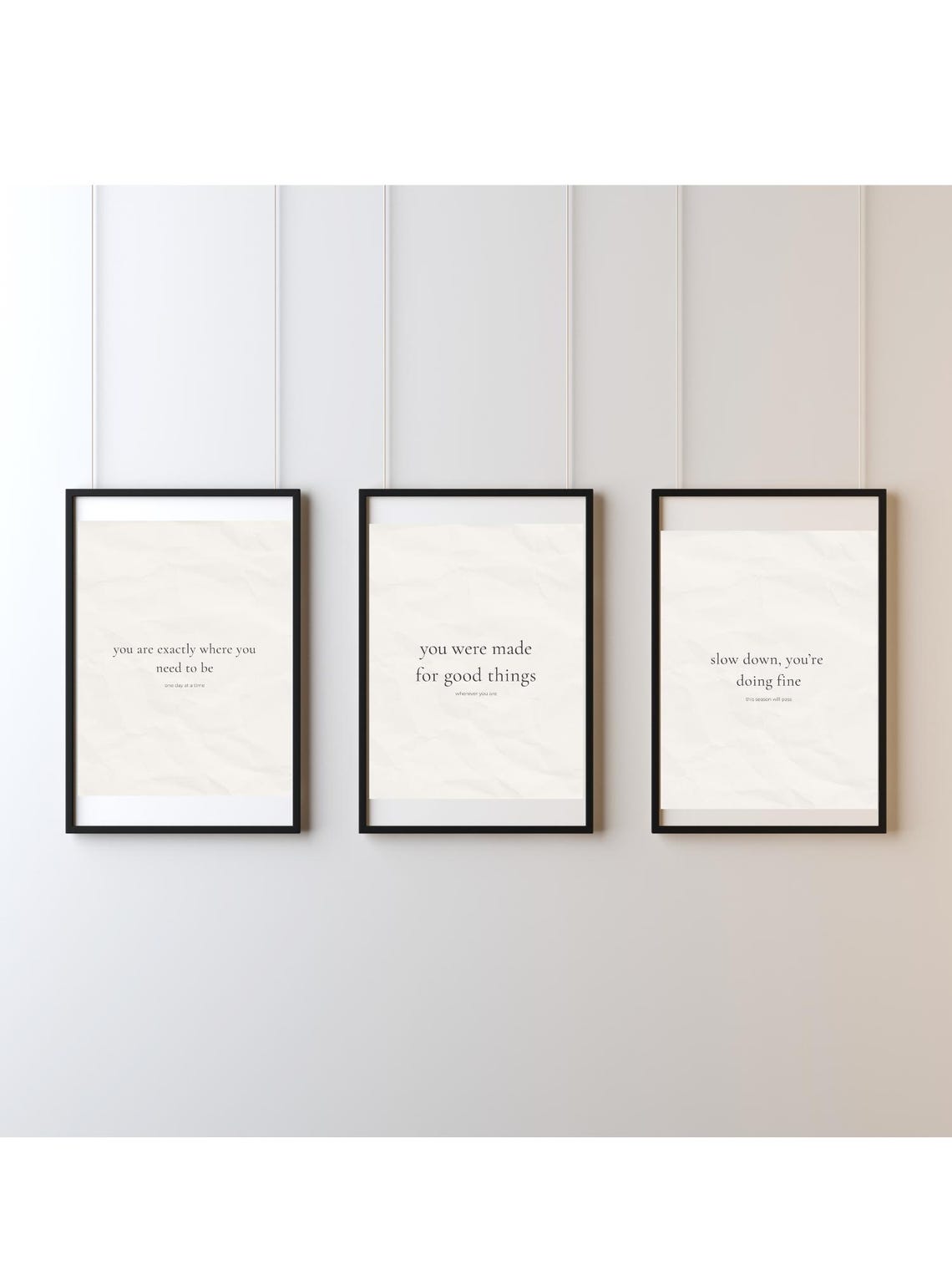 3-piece Motivational Wall Art Bundle | Simple and Uplifting Prints - Etsy