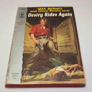 Destry Rides Again by Max Brand paperback 1959