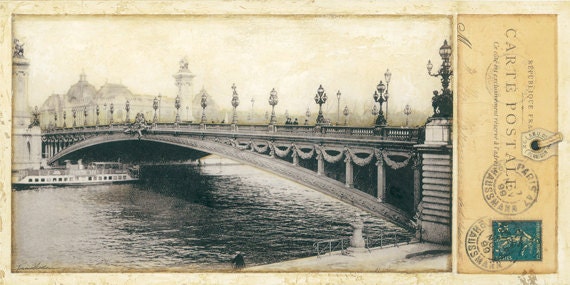 Paris France Pont Alexandre III Bridge 10 x 20 | Etsy