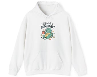 Ich werde es eines Tages beenden Schildkröte Hoodie | Procrastination Design