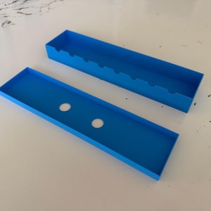 Caja para pinceles con soportes para pinceles