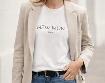 Baby Announcement Shirt, Pregnancy Reveal Shirt, New Mum 2026 Tee, Mom To Be Gift, Expecting Mom Shirt, First Time Mom Tee