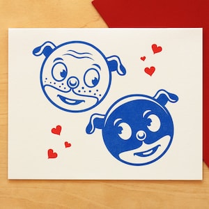 Salz & Pepz Hand-printed Letterpress Card for Valentine&#39;s Day, Anniversary, or just Love