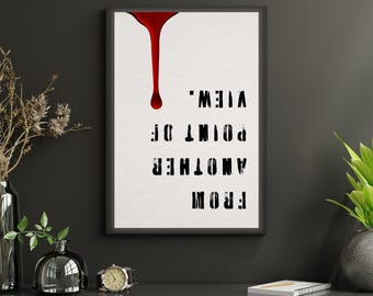 Modern Minimalist “From Another Point of View” Poster | Contemporary Wall Art | Digital Download