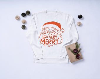 Retro Santa Silhouette PNG | Minimalist Christmas Design (Digital Download)