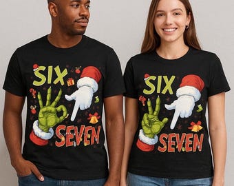 Christmas Six Seven Hand Sign Digital Art | Instant Download | PDF SVG | Design (Digital File)