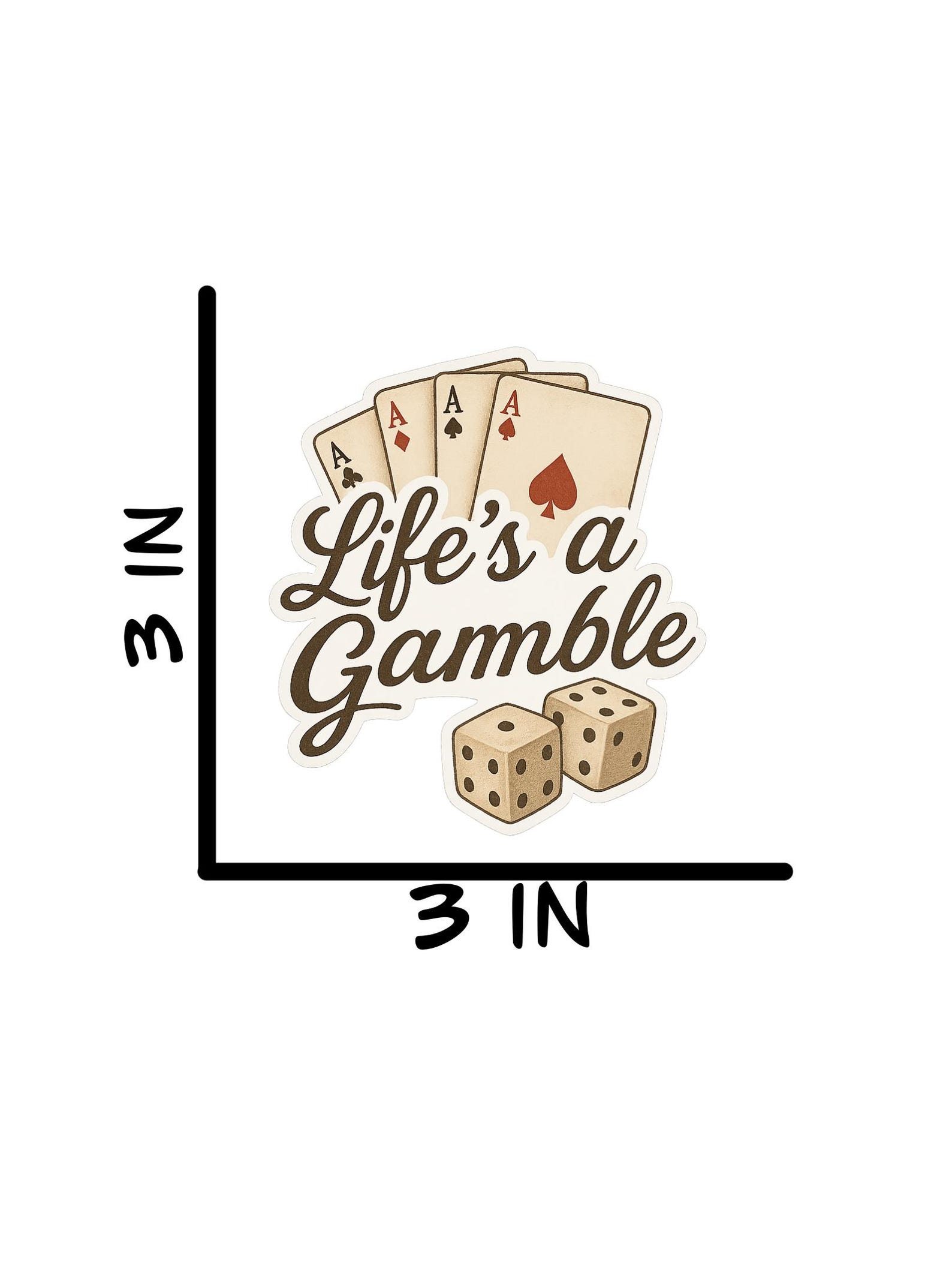 Life’s a Gamble Sticker - Etsy