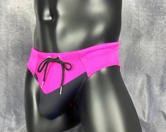 Maillot de bain rose et noir