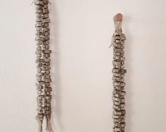 Ceramic Wall Hanging- Weathered Polygons