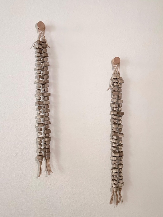 Ceramic Wall Hanging- Weathered Polygons