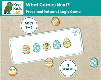 Printable Egg Pattern Matching Game for Preschool Ages 3–5 | Pattern Builder