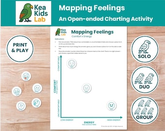 Feelings Activity for Kids Ages 6–10, Social Emotional Learning Printable | Mapping Feelings