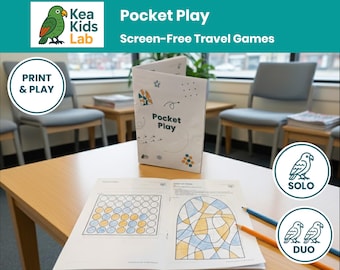 Printable Travel Games for Kids – Screen-Free Activity Booklet | Pocket Play
