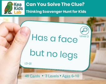 Printable Scavenger Hunt for Kids | Indoor Thinking Challenge (Ages 6-10)