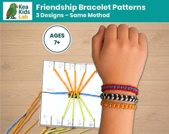 Friendship Bracelet Patterns for Kids | 3 Designs, Easy DIY Craft (Ages 7+)