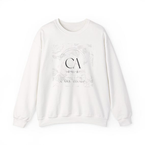 Casa Amore Brand Unisex Crewneck | Chic Vintage Sweatshirt, Graphic, Floral Crewneck, Mens Women's Clothing, Christmas Gift | Casa 002