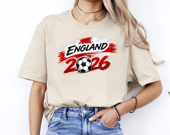 England Football T-Shirt, International Soccer 2026 Shirt